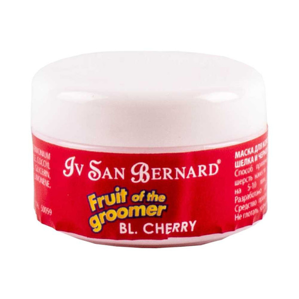 Маска Чорна Вишня Iv San Bernard Black Cherry з протеїнами шовку для короткошерстих собак і кішок, 20 мл