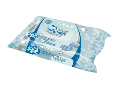 Croci Gill's White Musk вологі гігієнічні серветки з білим мускусом для котів і собак, 40 серветок (C6052342)