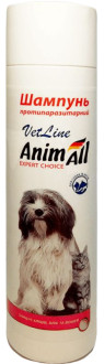 Анімал Animall Vetline шампунь протипаразитарний для кішок і собак (пропоксур), 250 мл