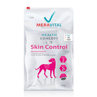 Mera MVH Skin Control сухий корм для дорослих собак при дерматозах і надмірному випаданні шерсті, 3 кг