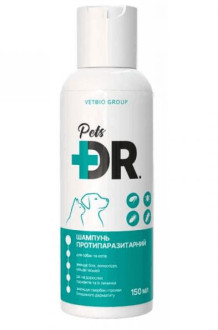 Доктор Петс Dr.Pets шампунь від бліх, кліщів, вошей, волосоїдів для собак і кішок, 150 мл