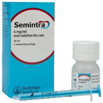 Семінтра 4 мг Semintra пероральна суспензія при хронічній нирковій недостатності (ХНН) у кішок, 30 мл