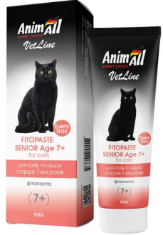 Фітопаста Анімал AnimAll VetLine Senior Age 7+ вітаміни для кішок старше 7 років, 100 гр