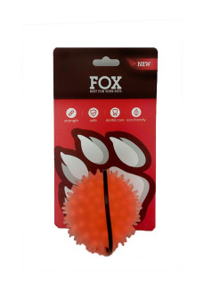 Іграшка для собак ТМ "FOX" "М'яч із шипами" помаранчевий, 6 см (із запахом ванілі)