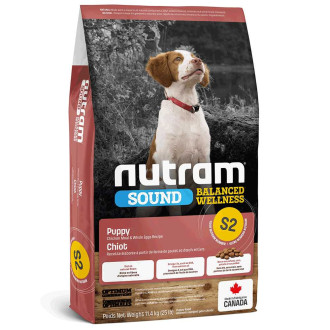 Нутрам Nutram S2 Sound Balanced Wellness Puppy сухий корм холістик з куркою та яйцями для цуценят, 11,4 кг (S2_(11.4kg)