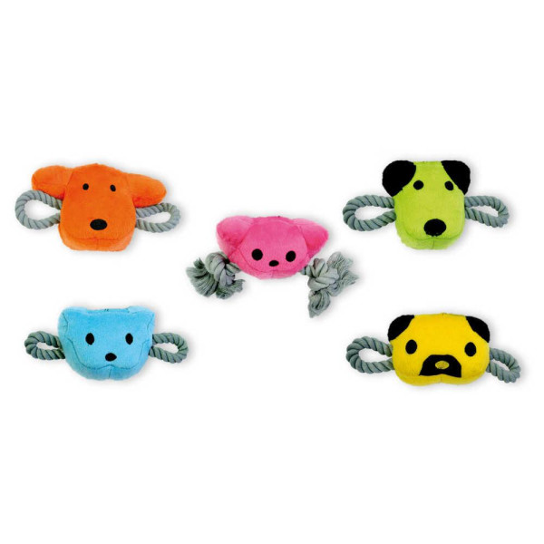 Іграшка для собак CROCI Моськи, плюш / канати