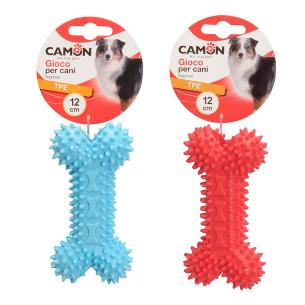 Іграшка для собак CAMON кісточка з ТПЕ  з шипами, 12 см