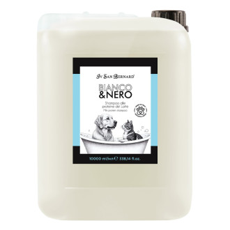 Молочний шампунь Iv San Bernard Bianco & Nero Universal Latte для короткошерстих котів і собак, 10 л