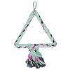 Іграшка для птахів TETRAPET Dodo, гойдалка трикутник з мотузки, 25 см