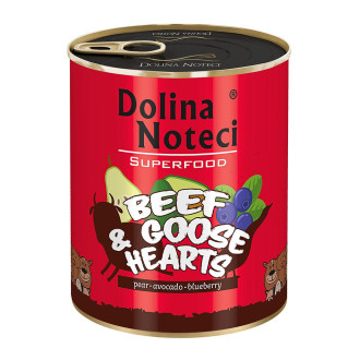 Консерва Dolina Noteci Superfood для cобак з яловичих і гусячих сердець,800 гр