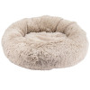 Лежак Пончик Пухнастики 60 * 60 см для кішок і маленьких собак, колір капучино (ММ-37)