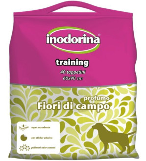 Пелюшки гігієнічні Inodorina Training Fiori 60*90 см для собак, із запахом квітів, 40 пелюшок (2500040002)