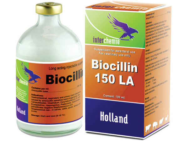 Біоцилін-150 LA ін'єкційний антибактеріальний препарат, 100 мл