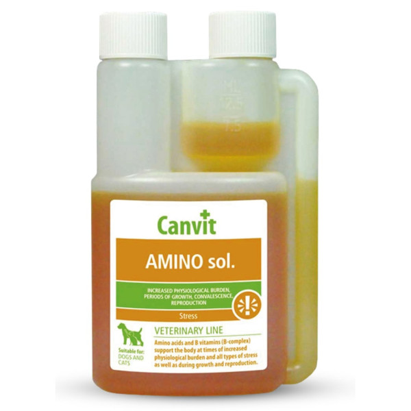 Аміно сол Canvit Amino sol імуномодулятор рідка комплексна вітамінна добавка для тварин, 1 л
