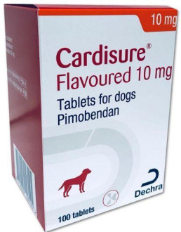 Кардішур 10 мг Cardisure підтримка при серцевій недостатності у собак, 100 таблеток