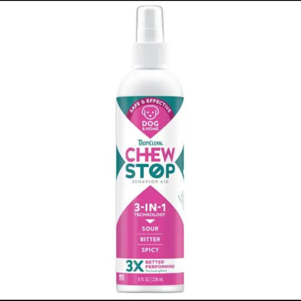 Спрей Тропіклін 3 в 1 TropiClean Chew Stop Home Spray від погризень собак і цуценят в будинку, 236 мл (007703)