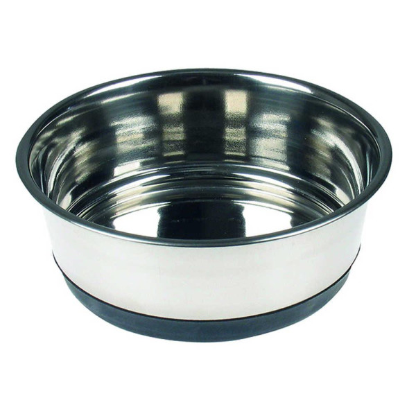 Миска TETRAPET з нержавіючої сталі із силіконовим дном, 0,55л /13 см