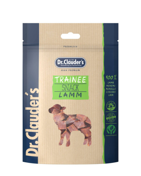 Заохочувальні тренувальні ласощі Dr.Clauder's Trainee Snack Lamb кубики з м'яса ягняти для собак, 80 гр