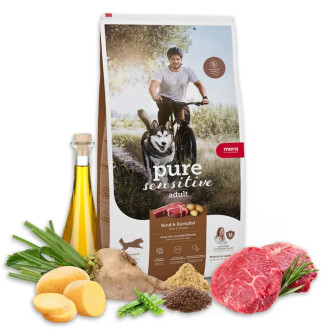 Мера Mera Pure Sensitive Dog Adult Fresh Meat Rind & Kartoffel сухий корм для середніх і великих собак, 1 кг (057481 - 7426)