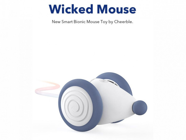 Cheerble Wicked Mouse Prussian Blue інтерактивна синя мишка, іграшка для котів (С0821)