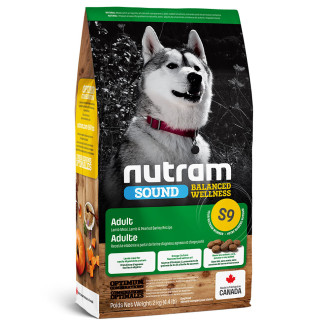 Нутрам S9 Nutram Sound BW Lamb Adult Dog сухий корм з ягням і ячменем для дорослих собак, 2 кг (S9_(2kg)