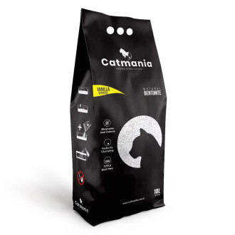Бентонітовий наповнювач  CATMANIA ваніль + жовті гранули,  10л