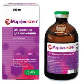 Марфлоксин 2% Мarfloxin ін'єкційний антибіотик, 100 мл