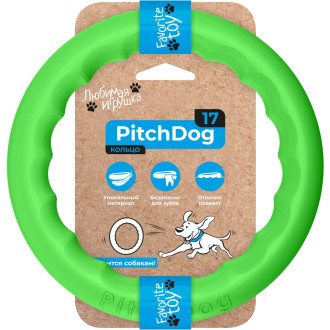 Пітч Дог Collar PitchDog ігрове кільце для апортування собак, діаметр 17 см, колір салатовий