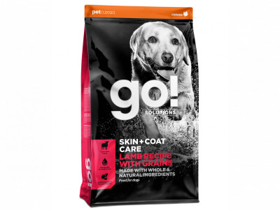 Гоу! Шкіра + Шерсть Go! Solutions Skin + Coat Care Lamb Recipe with Grains for Dogs сухий корм з ягням для собак, 11,4 кг (FG00012)