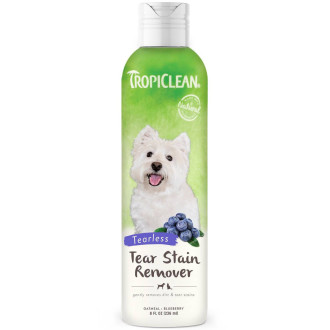 Тропіклін TropiClean Tear Stain Remover з ароматом чорниці для видалення слізних плям у кішок та собак, 236 мл