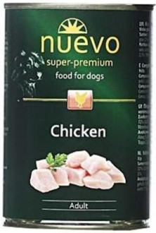 Нуево 400 гр Nuevo Dog Adult Chicken консервований корм з куркою для дорослих собак, упаковка 6 банок (95007)