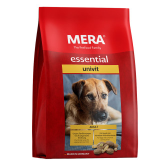 Мера Mera Essential Univit повнораціонний сухий корм із м'ясом птиці для дорослих собак, 12,5 кг (061450)