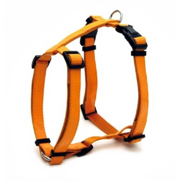 Шлея CROCI GLOSSY H, (глянцева  штучна шкіра лак +нейлон), помаранчева  2/51x88см