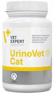 Уріновет Кет Urinovet Cat Vetexpert для відновлення функцій сечової системи у кішок, 45 капсул