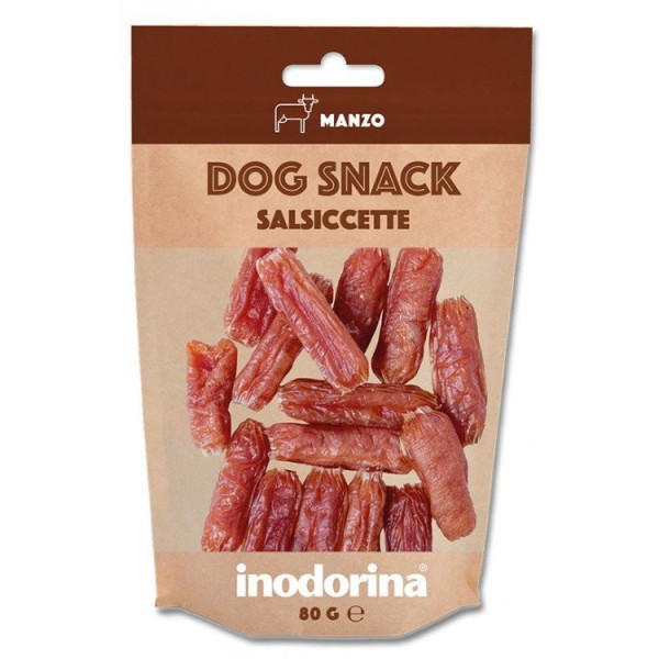 Inodorina Dog Snack Salsiccette Manzo ласощі для собак яловичі ковбаски, 80 гр (5200240009)