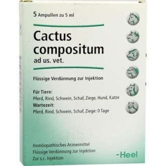 Кактус Композитум Хеель Cactus Compositum средство для сердечно-сосудистой системы, 5 мл