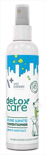 VetExpert Кондиціонер Detox Care Pure White Conditioner для собак і кішок з білою або світлою вовною, 150 мл