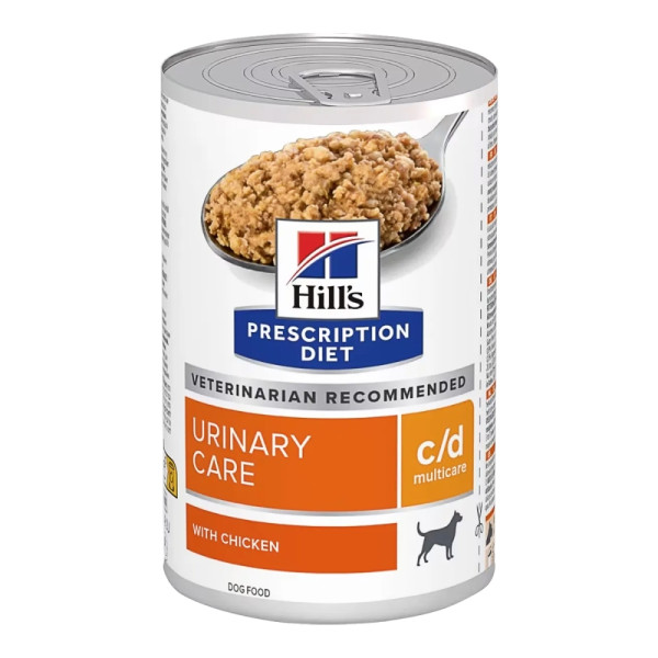 Hill's PD Wet Canine Urinary Care c/d Chicken вологий корм з куркою для підтримки сечовидільної системи собак, 370 гр консерва