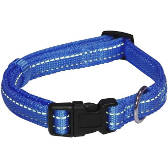 Нашийник CROCI SOFT REFLECTIVE, світловідбиваючий, м'який, темно-синій, нейлон, 40-65x2,5 см