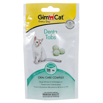 Вітаміни GimCat Every Day Dental таблетки для догляду за зубами кішок, 40 гр