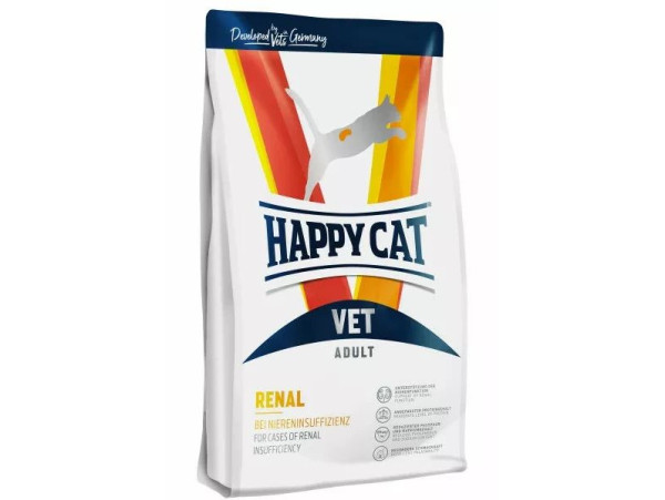 Happy Cat VET Diet Adult Renal сухий дієтичний корм для дорослих котів із хворобами нирок, 4 кг (70693)