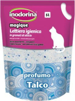 Inodorina Magique Profumo Talco силікагелевий наповнювач для котячого туалету з ароматом тальку, 2,5 кг, 5 л (1200010006)