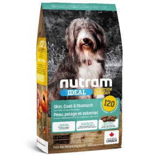 Нутрам I20 Nutram Ideal SS Skin, Coat & Stomach сухий корм для собак із чутливим травленням, 2 кг (I20_(2kg)