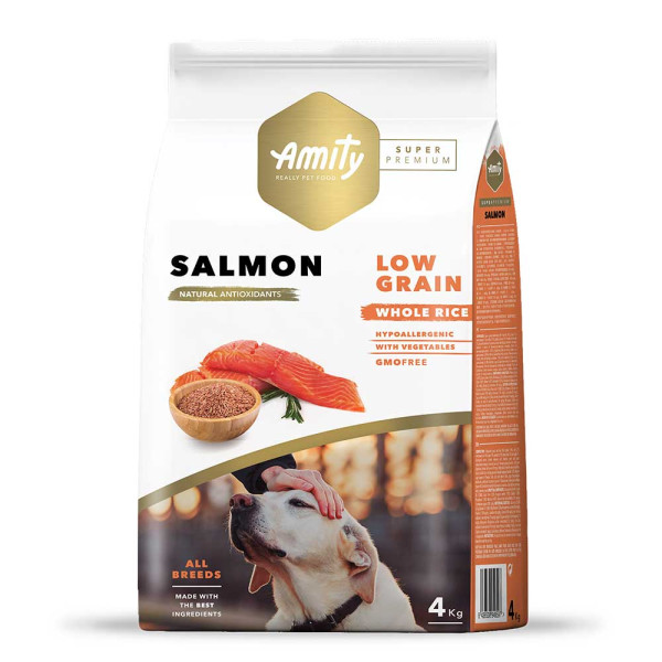Аміті Amity Super Premium Adult Salmon сухий корм із лососем для дорослих собак, 4 кг (597 SALMON 4 KG)