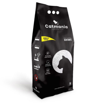 Бентонітовий наповнювач  CATMANIA ваніль + жовті гранули,   5л