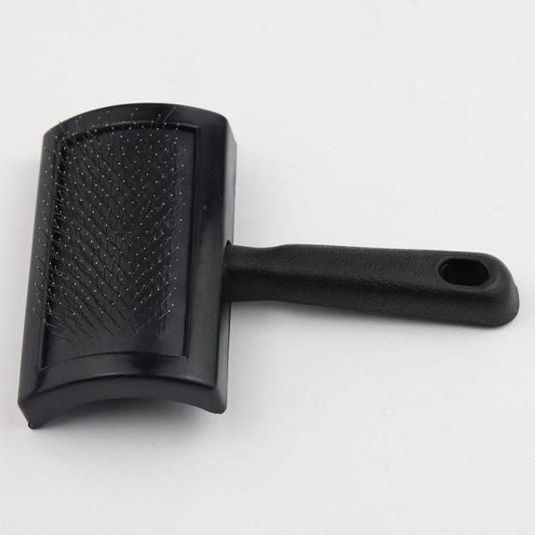 Пуходерка-слікер пласт.без напилення (чорна)"Пухнастики" 8.5*12.8 см