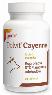Долвiт Кайєн Dolvit Cayenne Dolfos для собак при поїданні ними фекалій, 90 таблеток