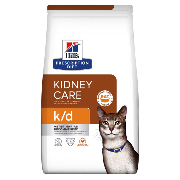 Хілс Hill's PD Feline K/D Kidney Care лікувальний корм для кішок при захворюваннях нирок та серця, 300 гр