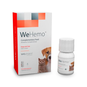 WeHemo Oral Liquid пероральна суспензія для підтримки функції кровотворення у собак та котів, флакон 30 мл + шприц-дозатор