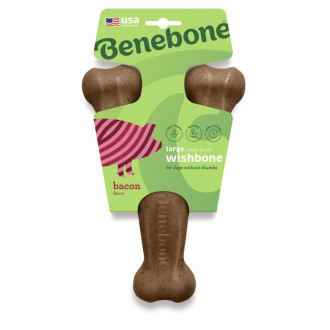 Жувальна іграшка Benebone Wishbone Bacon Large важіль зі смаком бекону для собак вагою до 40 кг, розмір L (870400)